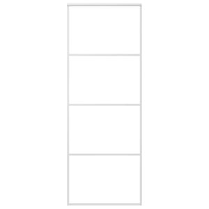 vidaXL feh&eacute;r matt ESG &uuml;veg &eacute;s alum&iacute;nium tol&oacute;ajt&oacute; 76 x 205 cm