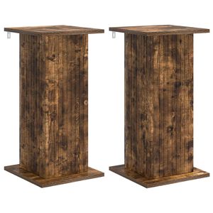 vidaXL N&ouml;v&eacute;ny&aacute;llv&aacute;ny 2 db F&uuml;st&ouml;s T&ouml;lgy 30,5 x 30 x 60,5 cm Szerelt Fa