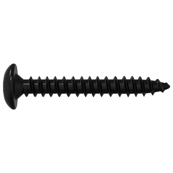 vidaXL F&uacute;r&oacute; Szegecsek 12 pcs Fekete M4 x 28 mm Ac&eacute;l