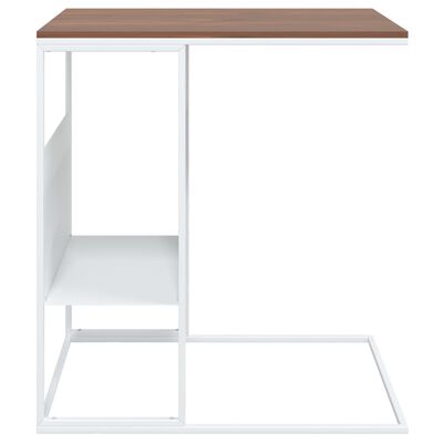 vidaXL fehér szerelt fa kisasztal 55x36x59,5 cm