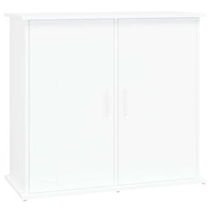 vidaXL feh&eacute;r szerelt fa akv&aacute;riumi &aacute;llv&aacute;ny 81x36x73 cm
