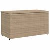 vidaXL bézs polyrattan kerti tárolószekrény 110 x 55 x 60,5 cm