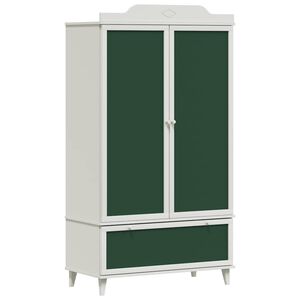 vidaXL Kr&eacute;t&aacute;val &Iacute;rt Dresser ROROS Feh&eacute;r 90 x 45 x 165 cm Faanyag