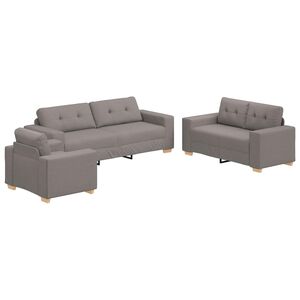 vidaXL Kanap&eacute; 3 pcs T&oacute;psz&iacute;nű 221 x 80 x 80 cm L&aacute;bbal kevert anyag