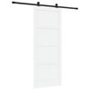 vidaXL Cs&uacute;sz&oacute; ajt&oacute; 86 x 211 cm Szerelt Fa Feh&eacute;r &eacute;s Fekete