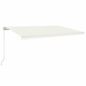 vidaXL kr&eacute;msz&iacute;nű k&eacute;zzel kih&uacute;zhat&oacute; napellenző 500 x 300 cm