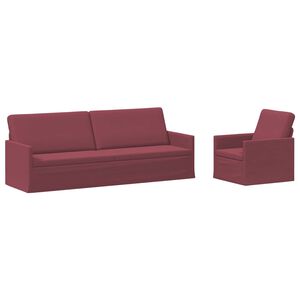 vidaXL Kanap&eacute; Szett 2 pcs Bord&oacute; Sz&ouml;vet