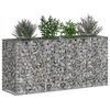 vidaXL Gabion emelt &aacute;gy Ez&uuml;st 170 x 50 x 80 cm Horganyzott ac&eacute;l