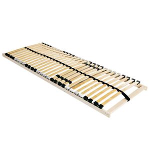 vidaXL L&eacute;calap Barna 90 x 190 cm T&ouml;m&ouml;r b&uuml;kkfa