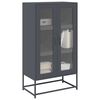 vidaXL Highboard antracit 68x39x123 cm Acél