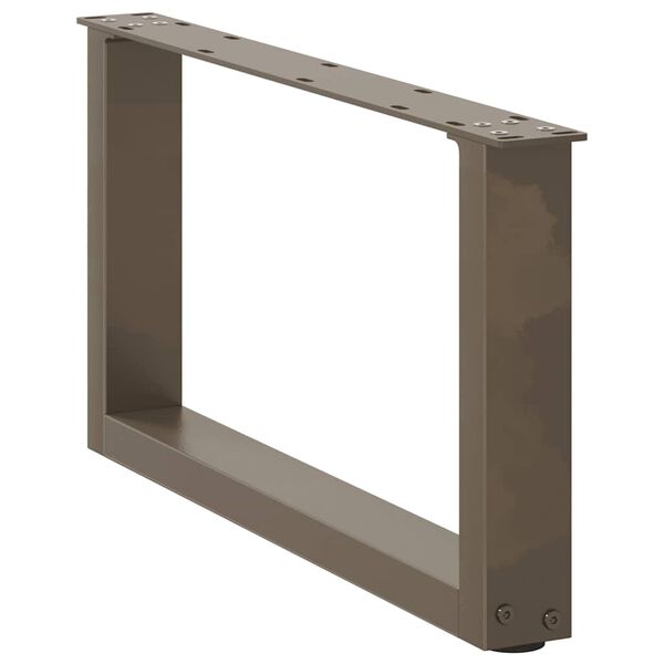 vidaXL 2 db U alak&uacute; doh&aacute;nyz&oacute;asztal l&aacute;b nat&uacute;r ac&eacute;lb&oacute;l 60x(30-31) cm