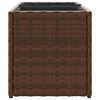 vidaXL 2 db barna polyrattan kerti &uuml;ltetől&aacute;da 2 cser&eacute;ppel 72x30x32 cm