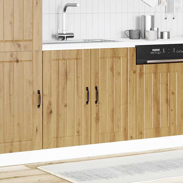 vidaXL mosd&oacute;aljzatos szekr&eacute;ny Lucca k&eacute;zműves t&ouml;lgy fűr&eacute;sz&aacute;ru műfa