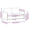 vidaXL k&eacute;tszem&eacute;lyes s&ouml;t&eacute;tsz&uuml;rke b&aacute;rsony kanap&eacute; 120 cm