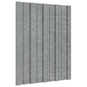 vidaXL Tetőpanel 36 pcs Ez&uuml;st 60 x 45 cm Horganyzott ac&eacute;l