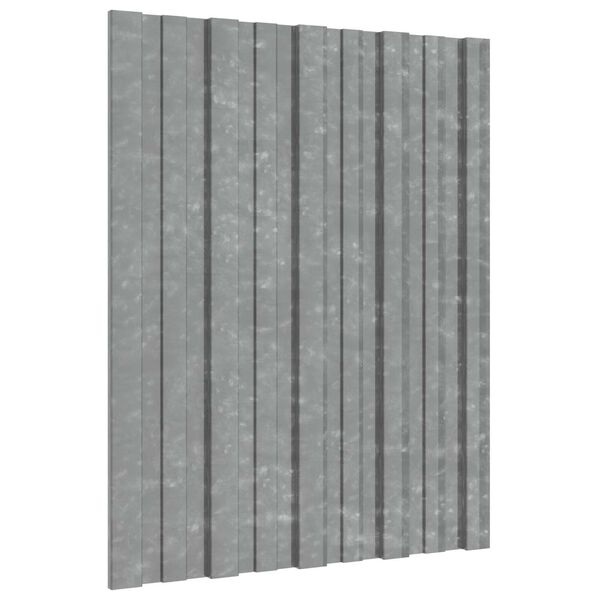 vidaXL Tetőpanel 36 pcs Ez&uuml;st 60 x 45 cm Horganyzott ac&eacute;l