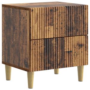 vidaXL &Eacute;jjeliszekr&eacute;ny fi&oacute;kkal Antik Fa 43 x 34,5 x 48 cm Szerelt Fa