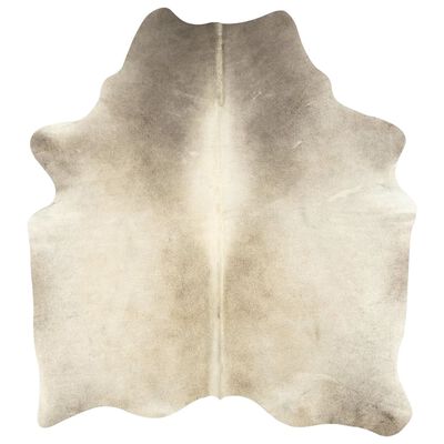 vidaXL bézs valódi marhabőr szőnyeg 180 x 220 cm