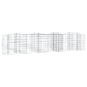 vidaXL &iacute;ves horganyzott vas gabion magas&aacute;gy&aacute;s 400x50x100 cm