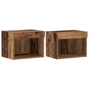 vidaXL TV szekr&eacute;ny garnit&uacute;ra 2 pcs &Ouml;reg fa 40 x 30 x 30 cm Faanyag