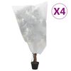vidaXL 4 db n&ouml;v&eacute;nyv&eacute;dő huzat zsin&oacute;rral 70 g/m&sup2; 0,8 x 1 m