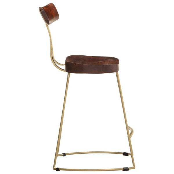 vidaXL Bárszékek 2 db 49x43x79 cm tömör fa Mango