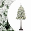 vidaXL Mű zsan&eacute;ros kar&aacute;csonyfa g&ouml;mb&ouml;kkel 120 cm 150 LED Meleg feh&eacute;r