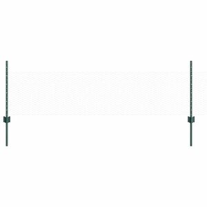 vidaXL Hatsz&ouml;gletű ker&iacute;t&eacute;s oszlopokkal 100 x 0,5 m PVC-bevonatos ac&eacute;l