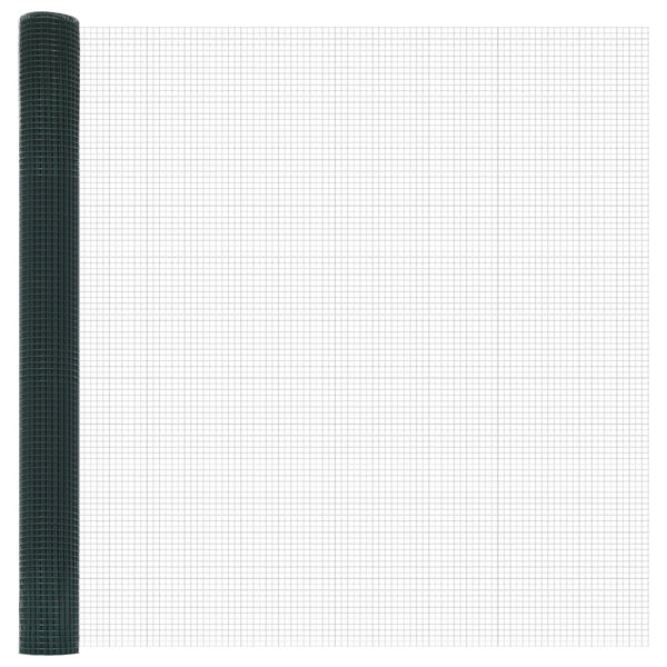 vidaXL Hegesztett Drótháló Kerítés Zöld 1.5 x 50 m Acél
