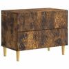 vidaXL &Eacute;jjeli asztal F&uuml;st&ouml;s T&ouml;lgy 62 x 34,5 x 48 cm Szerelt Fa