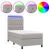 vidaXL vil&aacute;gossz&uuml;rke sz&ouml;vet rug&oacute;s &eacute;s LED-es &aacute;gy matraccal 100x200 cm