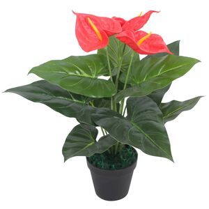 vidaXL műflaming&oacute;vir&aacute;g vir&aacute;gcser&eacute;ppel 45 cm piros &eacute;s s&aacute;rga