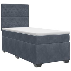 vidaXL Boxspring &aacute;gy matraccal S&ouml;t&eacute;tsz&uuml;rke 80 x 200 cm B&aacute;rsony