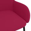 vidaXL 2 db bordó bársony étkezőszék