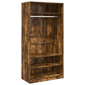 vidaXL f&uuml;st&ouml;s t&ouml;lgy sz&iacute;nű szerelt fa ruh&aacute;sszekr&eacute;ny 100 x 50 x 200 cm