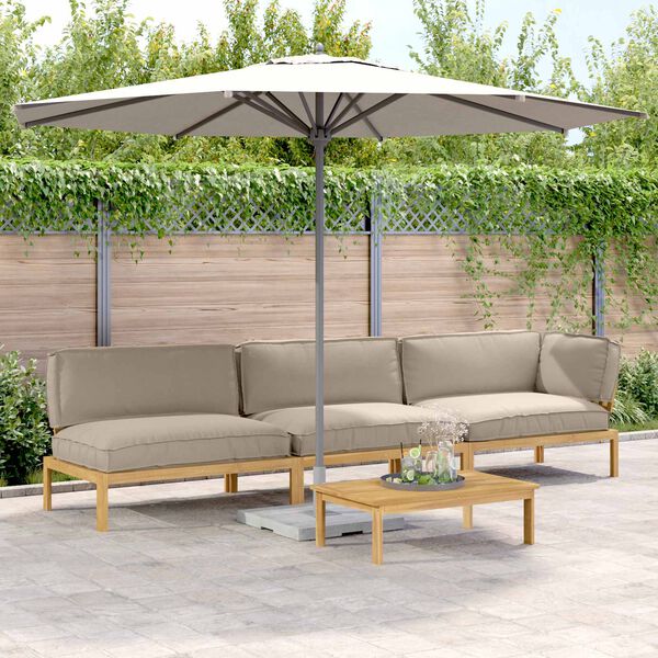 vidaXL Kanap&eacute; Szett p&aacute;rn&aacute;val Egysz&iacute;nű 4 pcs T&oacute;psz&iacute;nű T&ouml;m&ouml;r Ak&aacute;cfa