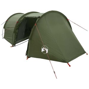 vidaXL Alag&uacute;t s&aacute;tor 410 x 175 x 105 cm Olajz&ouml;ld Poli&eacute;szter &eacute;s ac&eacute;l