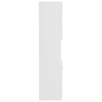 vidaXL fehér forgácslap fürdőszobaszekrény 30 x 30 x 130 cm
