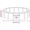 vidaXL &Ouml;sszecsukhat&oacute; kutyaf&uuml;rdő medence Piros &eacute;s k&eacute;k 80 x 80 x 20 cm