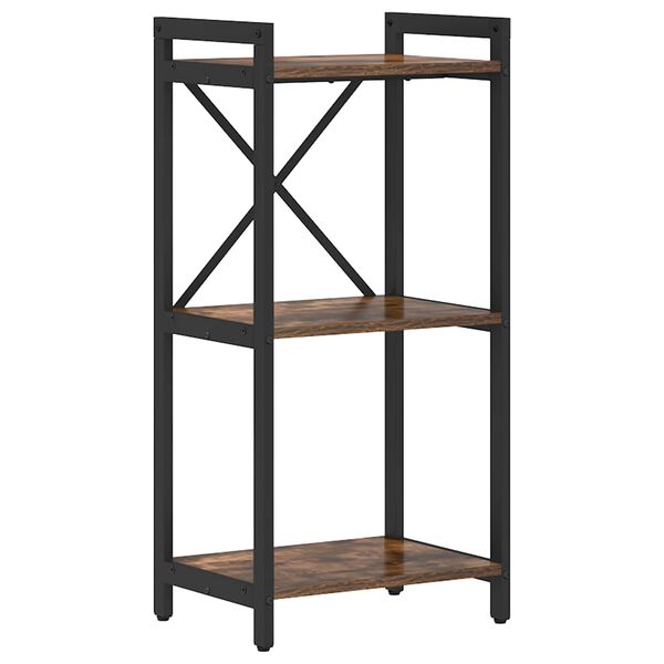 vidaXL K&ouml;nyvespolc F&uuml;st&ouml;lt t&ouml;lgy 40 x 30 x 85 cm Faanyag