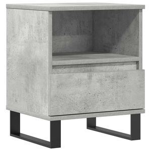 vidaXL betonsz&uuml;rke szerelt fa &eacute;jjeliszekr&eacute;ny 40x35x50 cm
