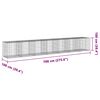 vidaXL horganyzott vas gabion kosár fedéllel 700 x 100 x 100 cm