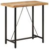 vidaXL t&ouml;m&ouml;r mang&oacute;fa &eacute;s vas b&aacute;rasztal 110 x 55 x 107 cm