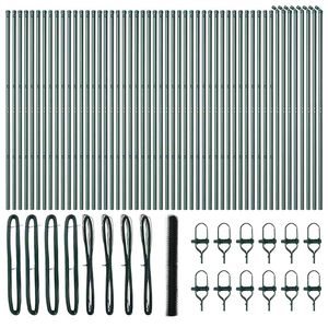 vidaXL Hatsz&ouml;gletű ker&iacute;t&eacute;s talajr&ouml;gz&iacute;tő 100 x 1,6 m PVC-bevonatos ac&eacute;l