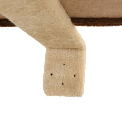 vidaXL bézs/barna fali macskabútor szizál kaparófákkal 194 cm