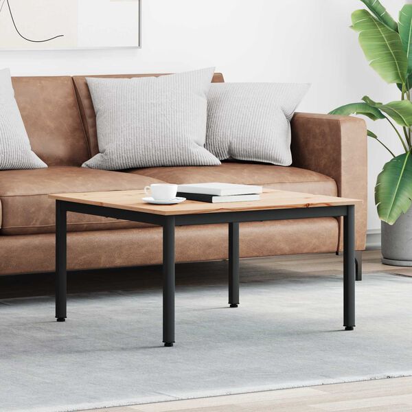 vidaXL Doh&aacute;nyz&oacute;asztal Term&eacute;szetes 80 x 80 x 45 cm T&ouml;m&ouml;r fenyőfa