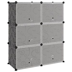 vidaXL fekete polipropil&eacute;n cipőtart&oacute; 84,5 x 31 x 93,5 cm