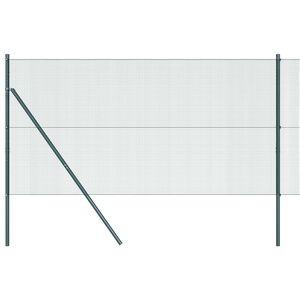 vidaXL Hegesztett dr&oacute;th&aacute;l&oacute;s ker&iacute;t&eacute;s talaj r&ouml;gz&iacute;t&eacute;s 10 x 1,4 m Z&ouml;ld