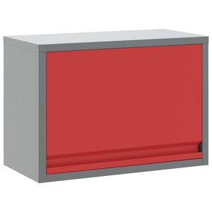 vidaXL Szersz&aacute;m szekr&eacute;ny t&aacute;rol&oacute;val Piros &eacute;s Sz&uuml;rke 50 x 25 x 35 cm