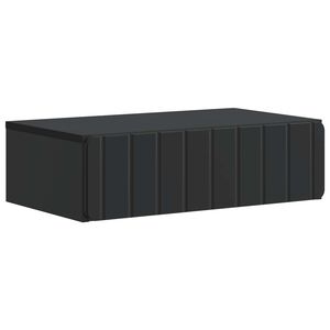 vidaXL Fali oldalt&aacute;bla Fekete 59 x 34,5 x 17 cm Szerelt Fa